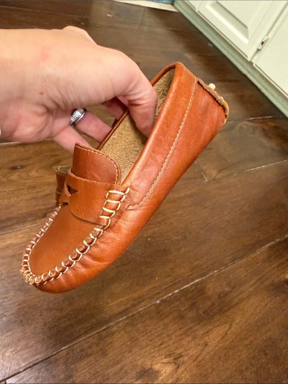 Elephantito - Boys Logan Driver Loafers - Natural Brown - Size: US 10